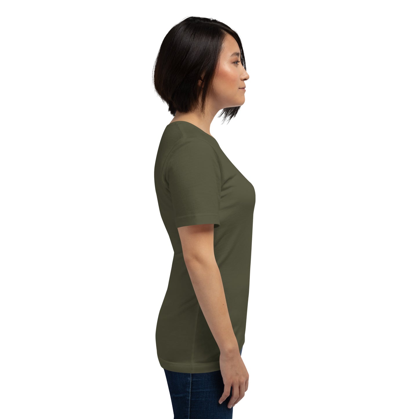 Image 39 of selected colour Ever After T-Shirt - Left Placement, with Happily Ever After artwork visible in right-side angle.