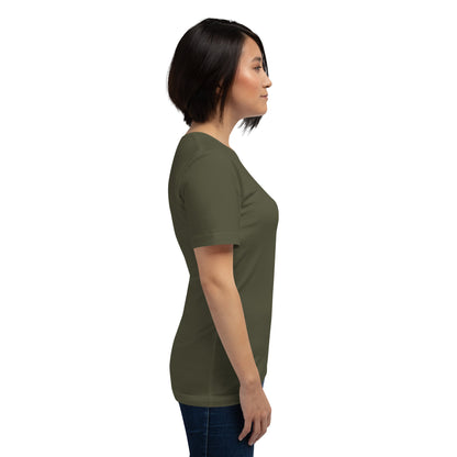 Image 39 of selected colour Ever After T-Shirt - Left Placement, with Happily Ever After artwork visible in right-side angle.