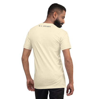 Image 70 of Yellow Marsborne T-Shirt - Left Placement, size L, with Aries artwork visible in back view.