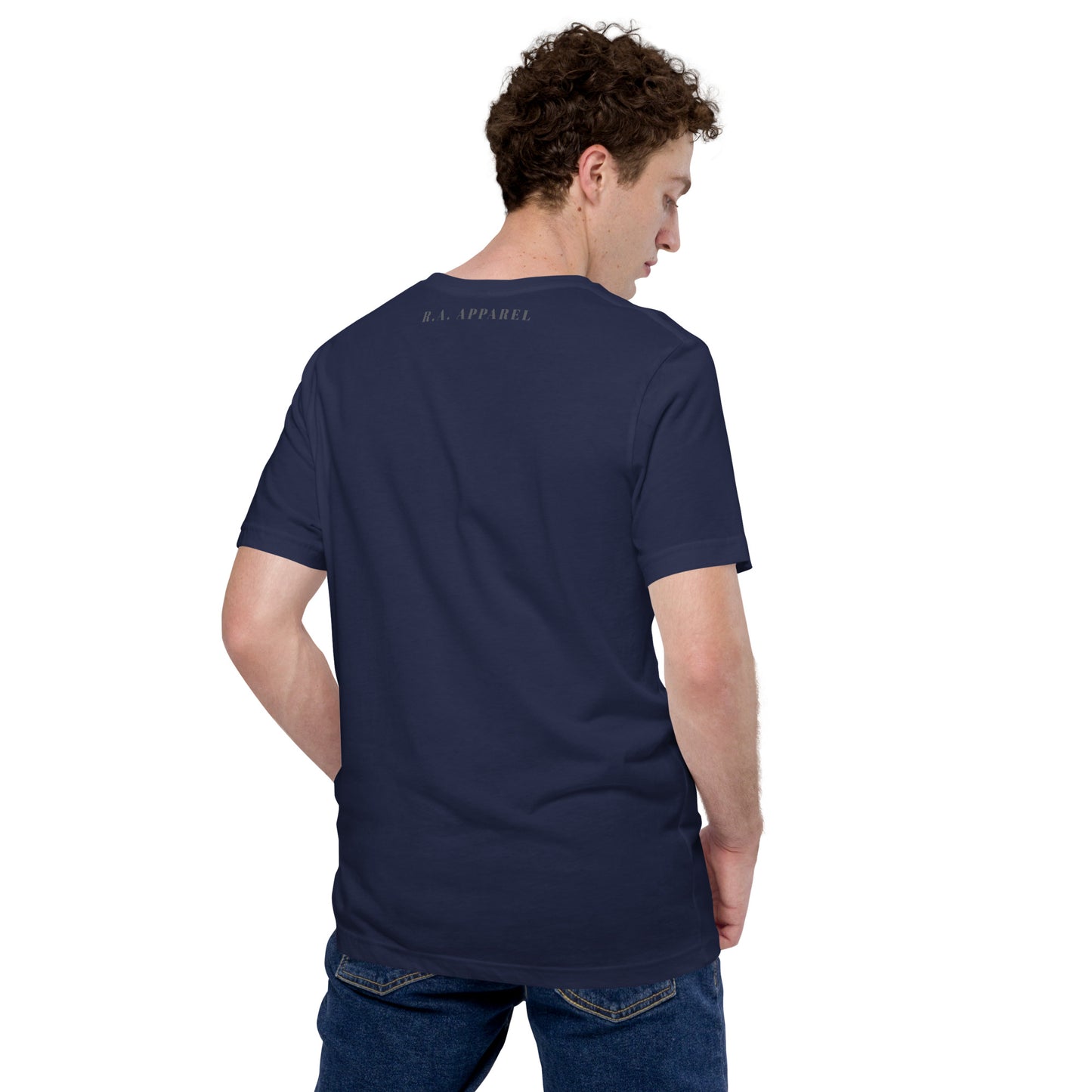 Summitline T-Shirt - Left Placement image 11 in Black, size XL, showing back view for the Mountain Range design.
