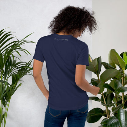 Tideborn T-Shirt - Left Placement image 12 in Black, size 2XL, showing back view for the Pisces design.