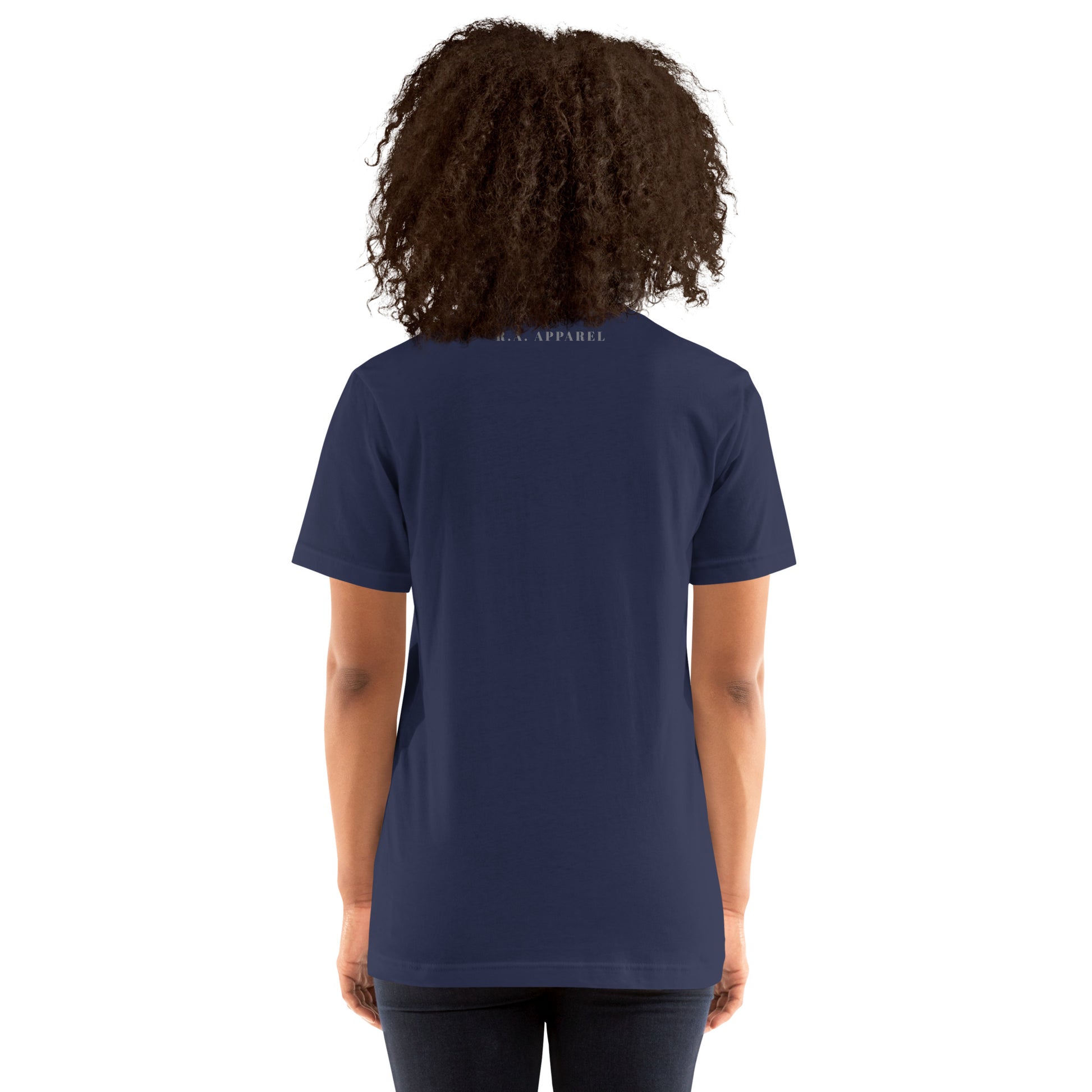 Innerline T-Shirt - Left Placement image 10 in Black, size L, showing back view for the Look Within design.