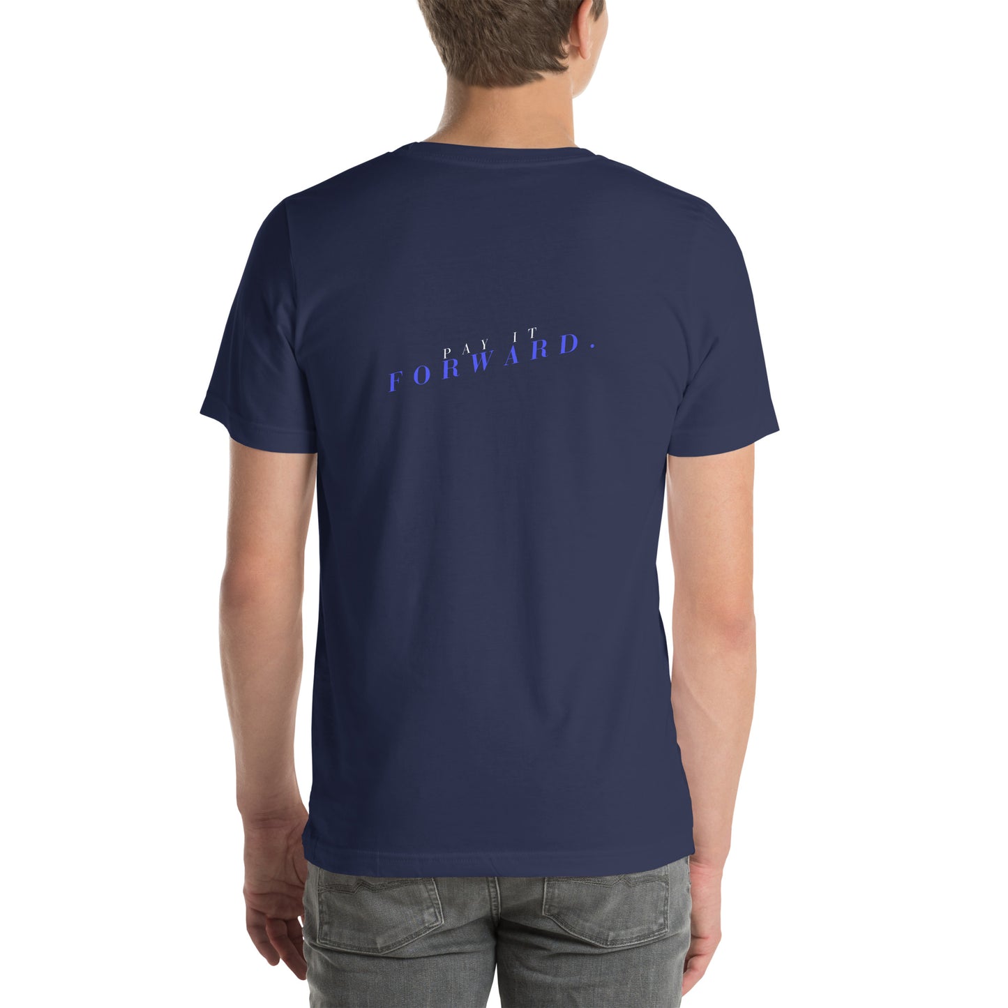 Forward Kind T-Shirt - Left Placement 77 product image 9 in Black, size M, with back view and left placement.