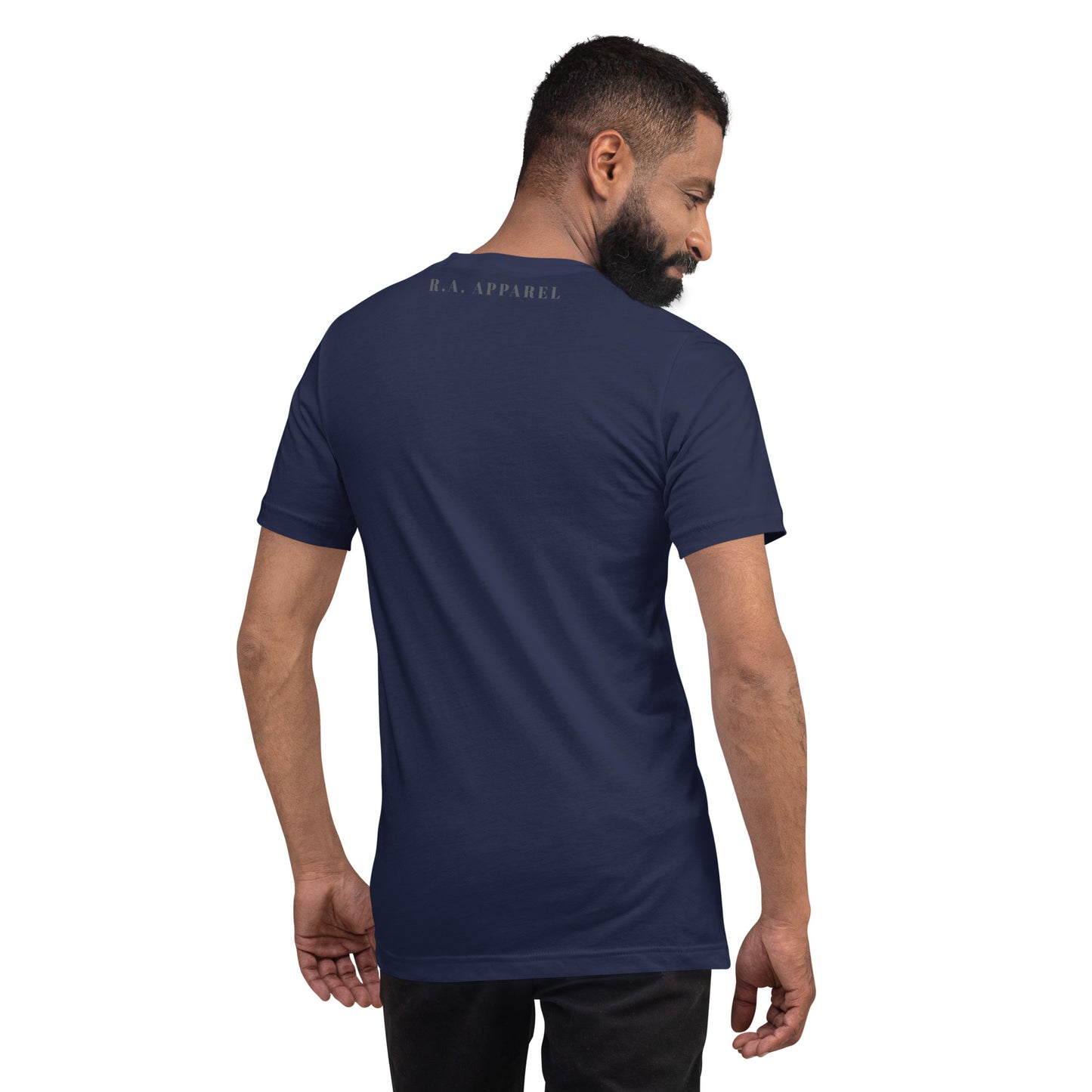 Marsborne T-Shirt - Left Placement image 14: Team Purple version, size L with back view of the Aries range.