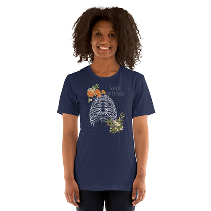 Innerline T-Shirt - Left Placement by R.A. Apparel, image 9, front view, Black, size M, left placement.