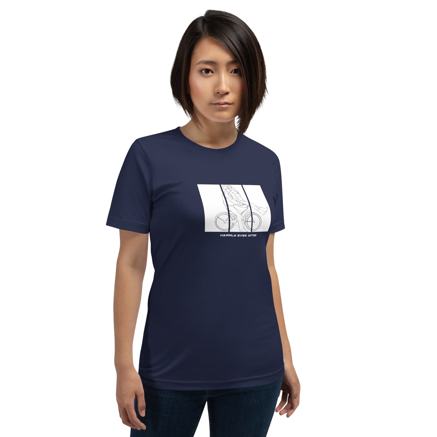 Ever After T-Shirt - Left Placement image 7 in Black, size S, showing front view for the Happily Ever After design.