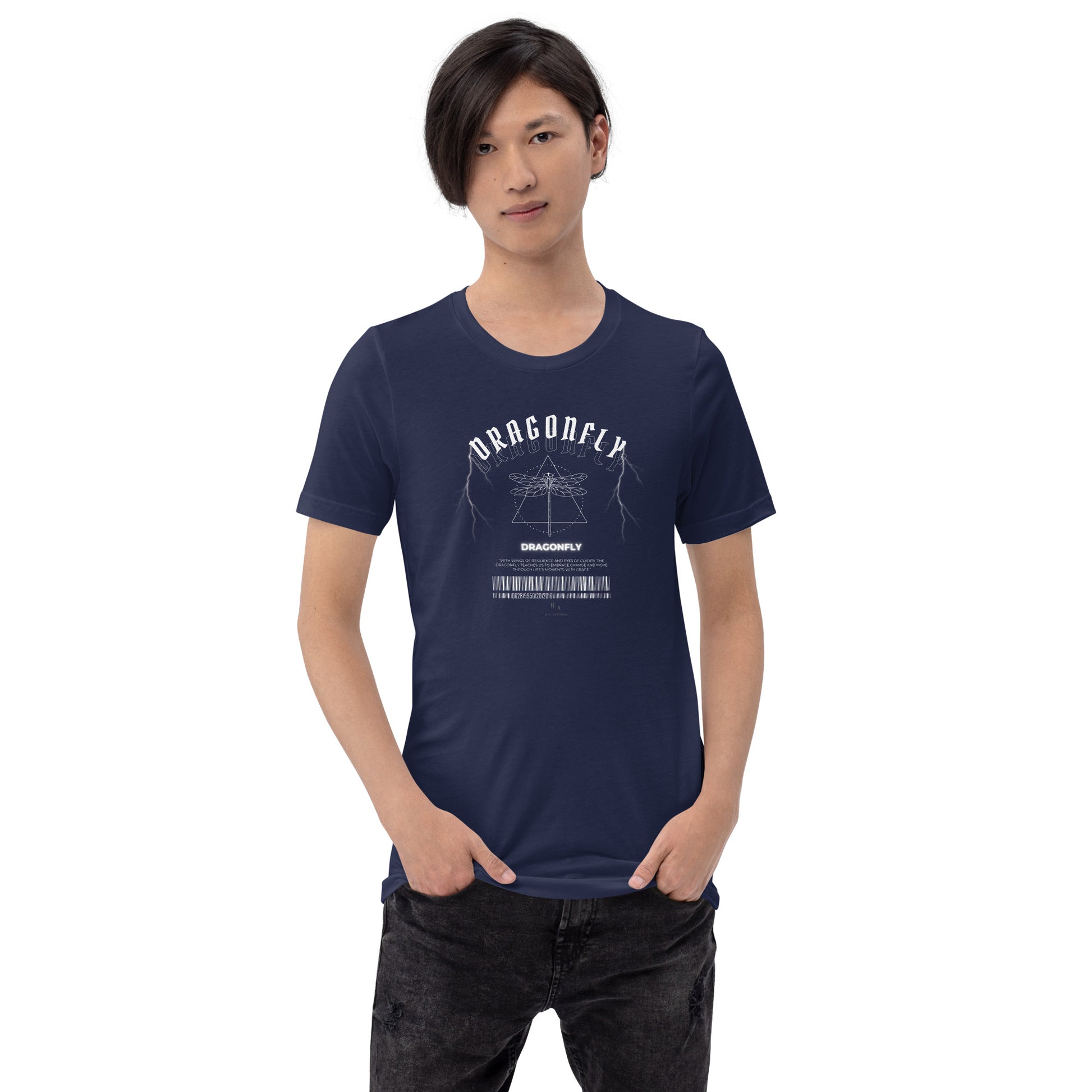 Dragonfly T-Shirt - Left Placement product image 7 in Black, size S, with front view and left placement.