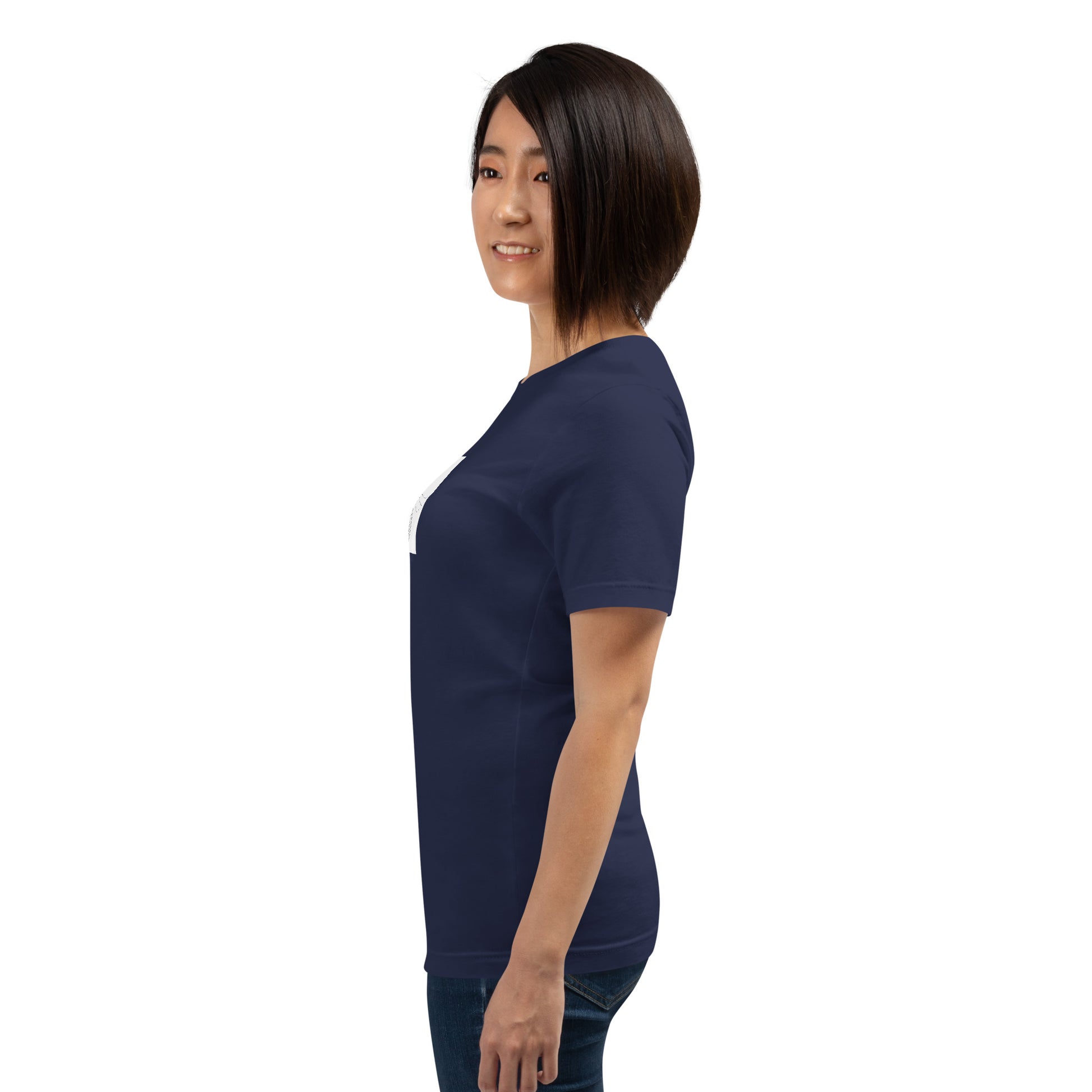 Ever After T-Shirt - Left Placement product image 11 in Vintage Black, size XS, with left-side angle and left placement.