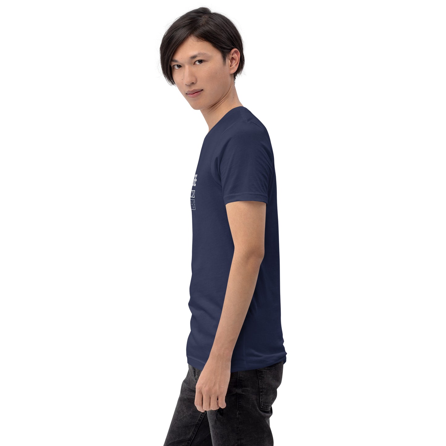 Inspireline T-Shirt - Left Placement product image 9 in Black, size M, with left-side angle and left placement.