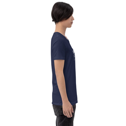 Image 11 of Black Inspireline T-Shirt - Left Placement, size XL, with Inspire artwork visible in right-side angle.