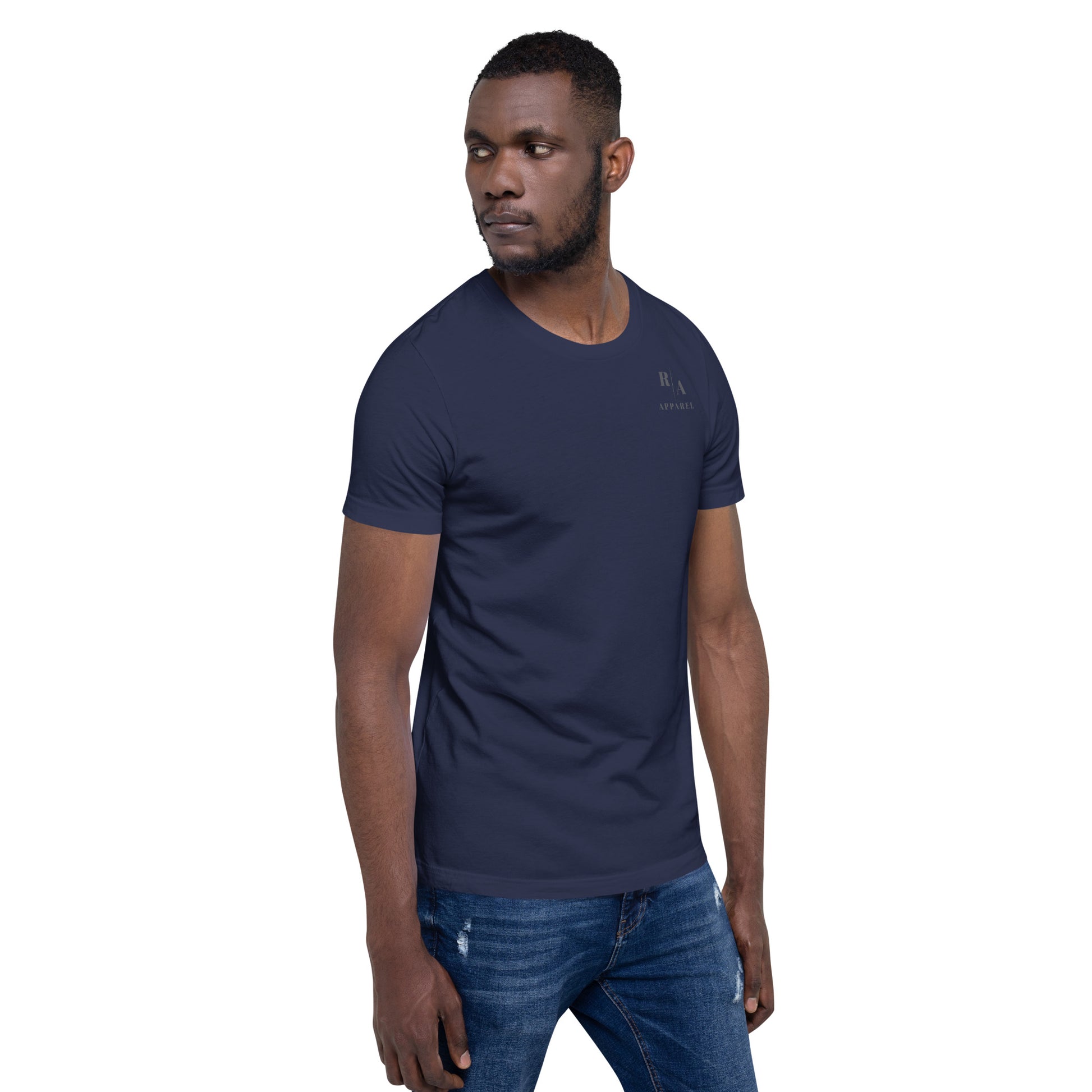 Saiko T-Shirt - Left Placement 34 image 12: Black version, size 2XL with front view, right-side angle of the Saiko range.