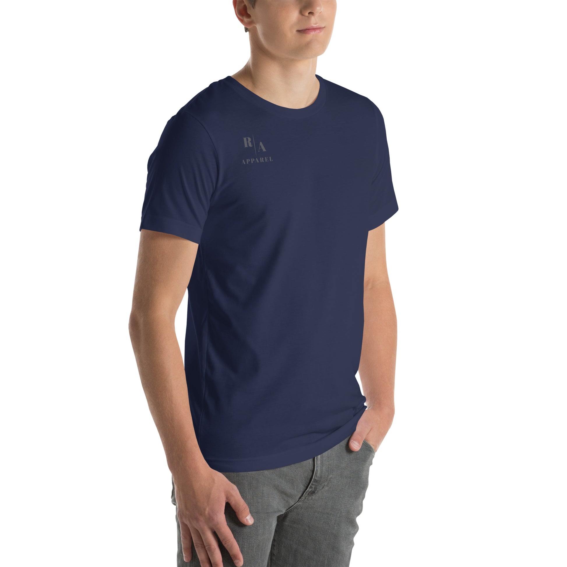 Forward Kind T-Shirt - Left Placement 77 product image 11 in Black, size XL, with front view, right-side angle and left placement.