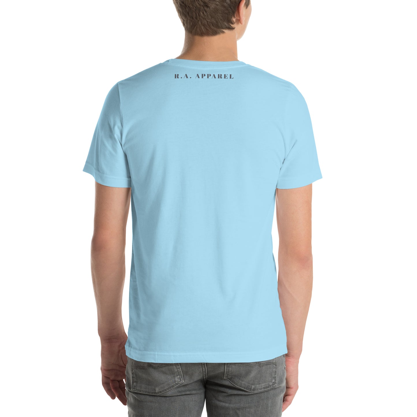 Image 8 of Pink Wild Call T-Shirt - Left Placement, size S, with Rawr artwork visible in back view.