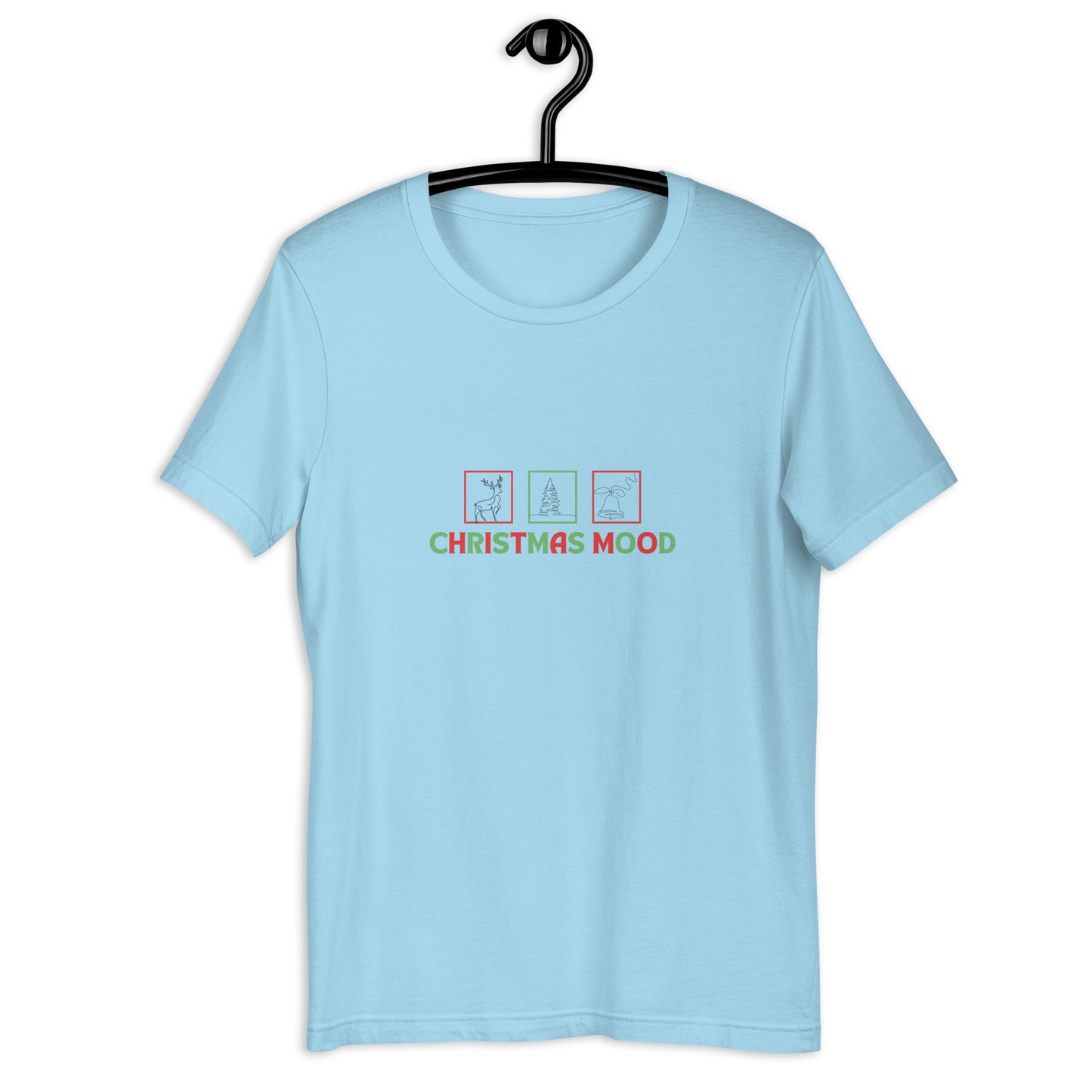 Festive Mood T-Shirt - Left Placement product image 11 in Pink, size XL, with front view and left placement.