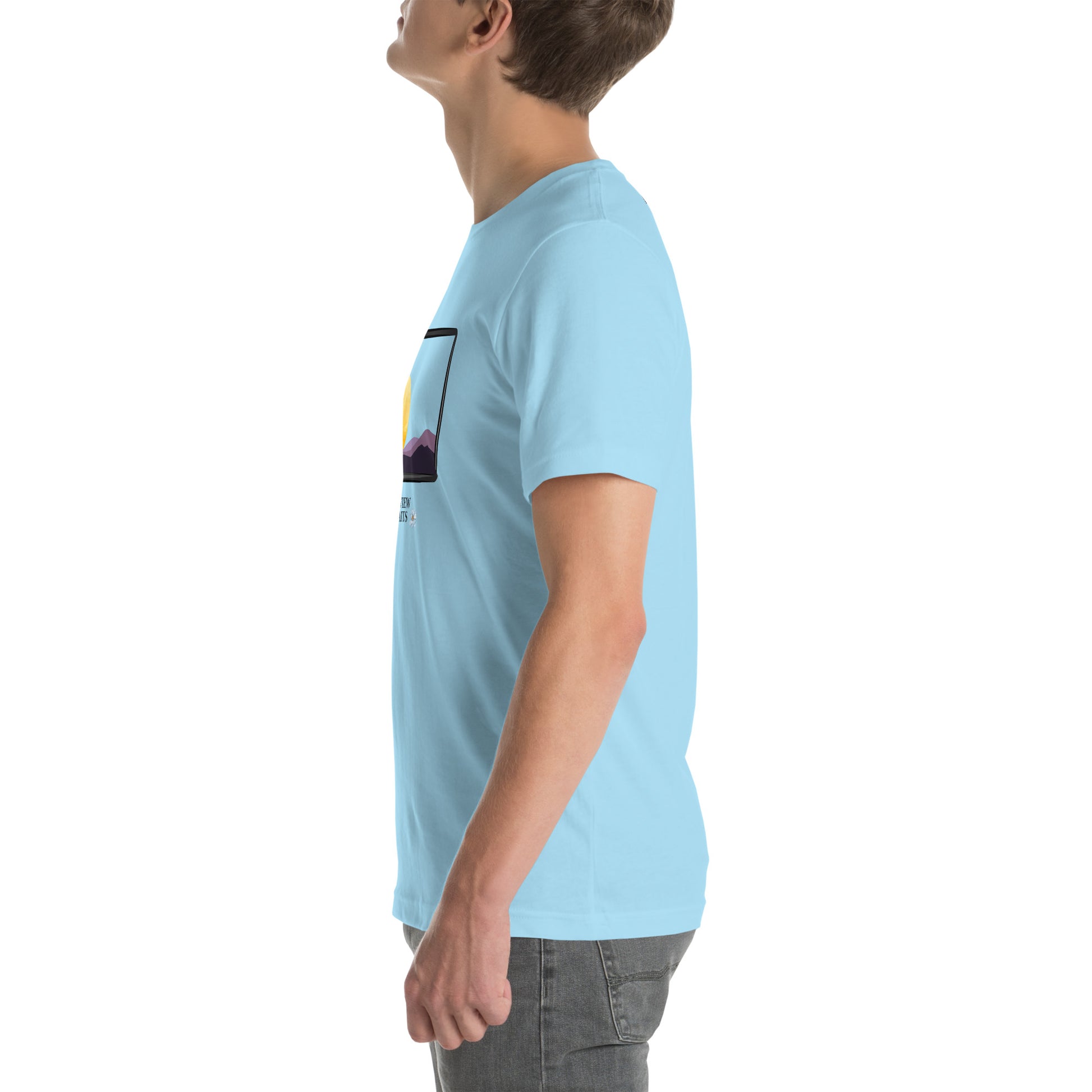 Avenor T-Shirt product image 105 in selected colour, with left-side angle and design placement.