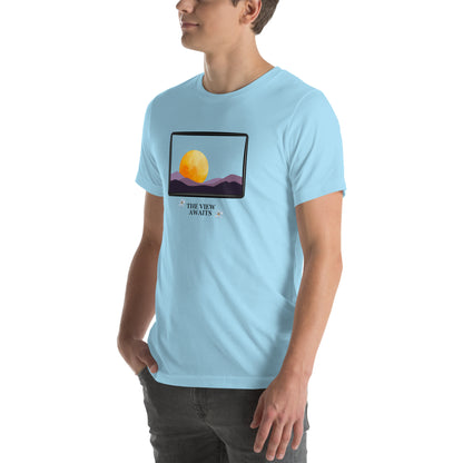 Avenor T-Shirt product image 106 in selected colour, with front view, left-side angle and design placement.