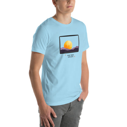 Avenor T-Shirt by R.A. Apparel, image 108, front view, right-side angle, selected colour, design placement.