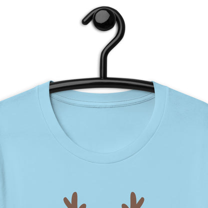 Northern Run T-Shirt - Left Placement image 10: Pink version, size L with product view of the Reindeer range.