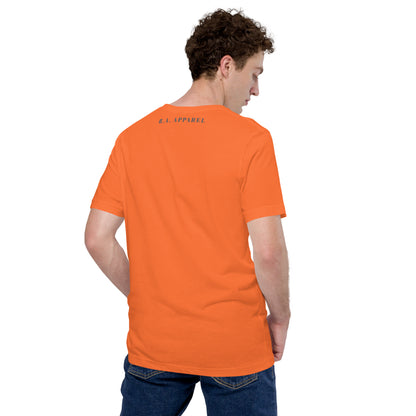 Image 69 of Orange Quacksy T-Shirt, size XL, with Hello Duck artwork visible in back view.