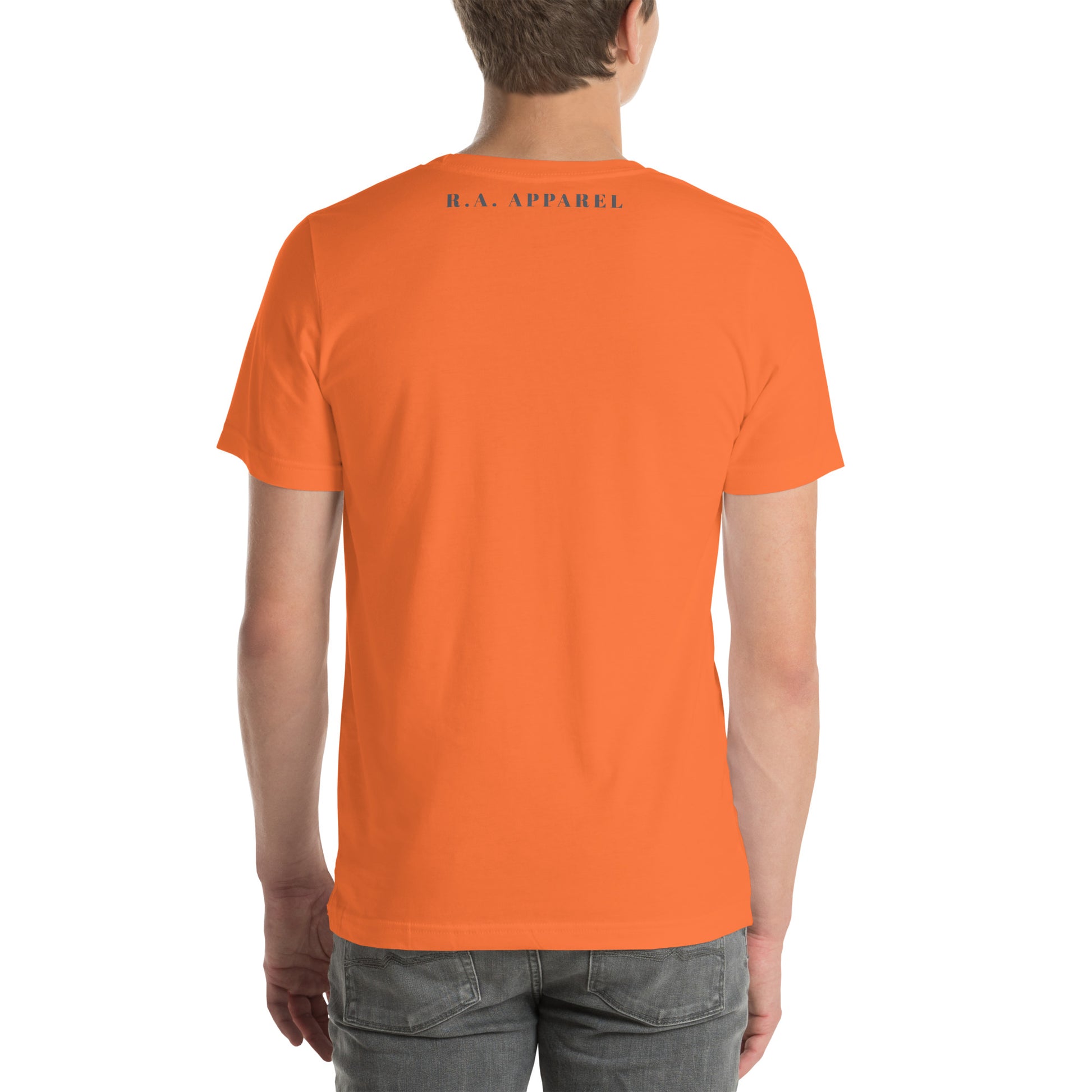 Solara T-Shirt product image 80 in Teal, size 2XL, with back view and design placement.