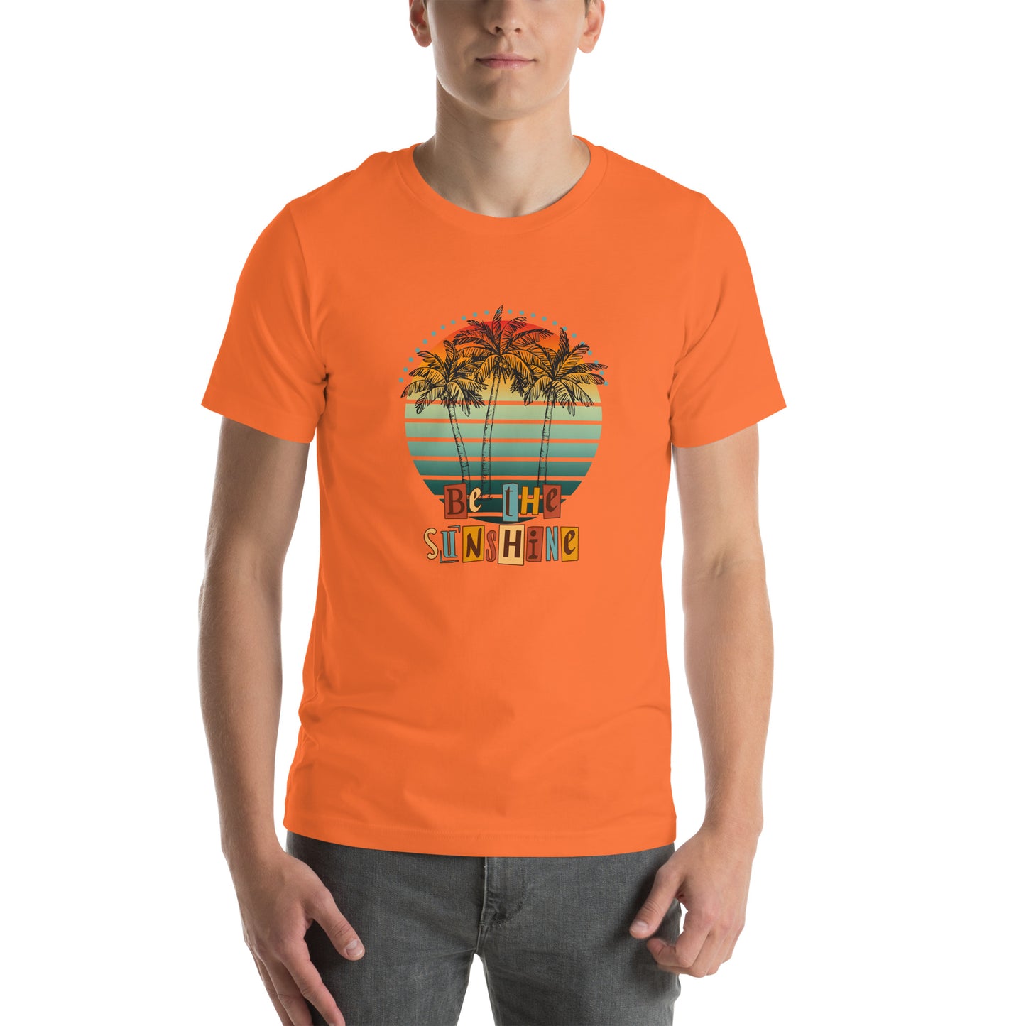Solara T-Shirt product image 79 in Teal, size XL, with front view and design placement.