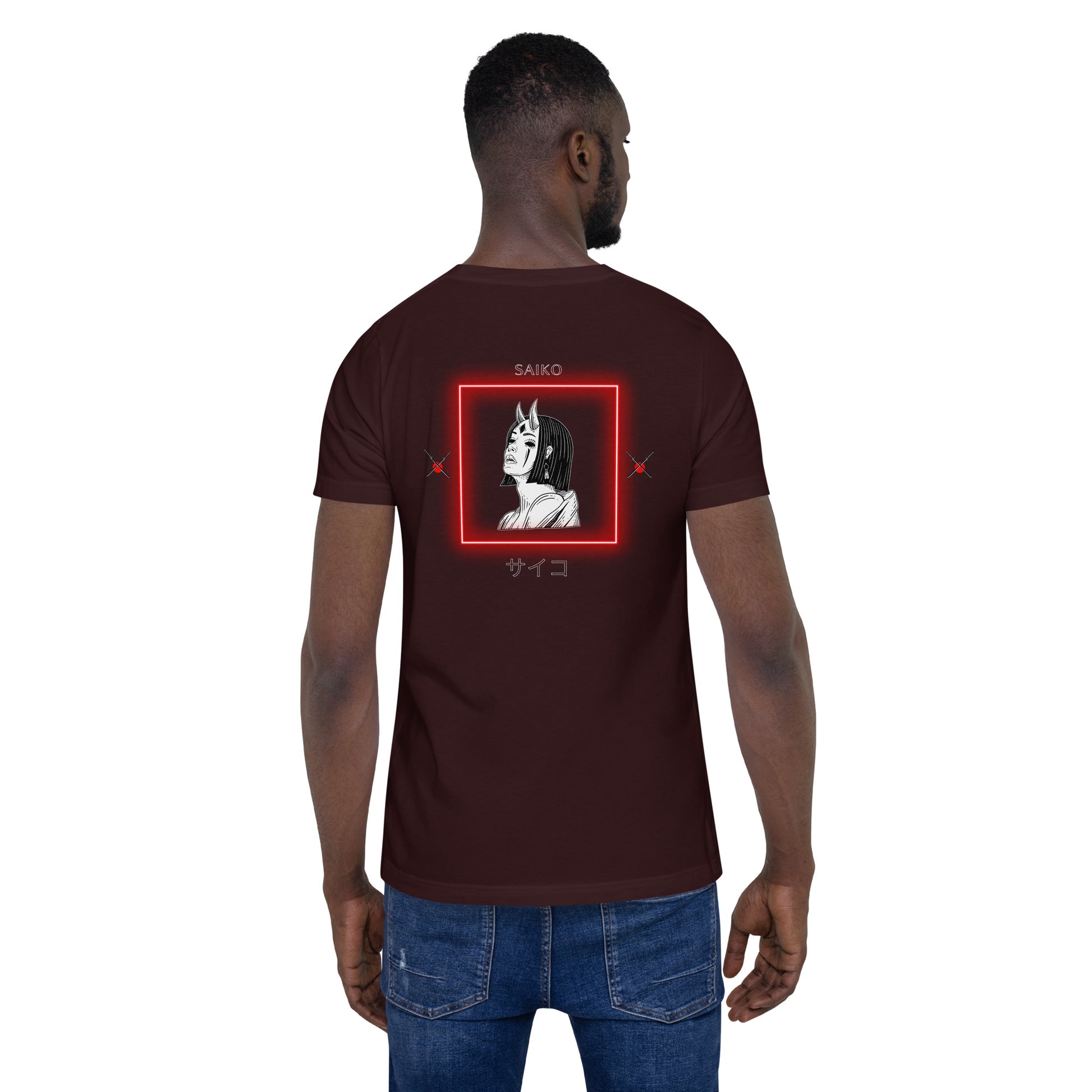 Saiko T-Shirt - Left Placement 34 image 27: Navy version, size 3XL with back view of the Saiko range.