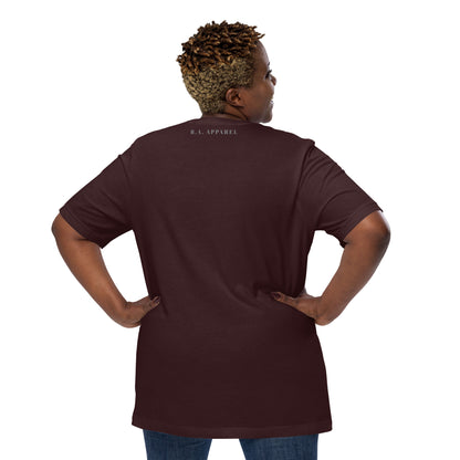Saiko T-Shirt - Left Placement 33 by R.A. Apparel, image 27, back view, Navy, size 3XL, left placement.
