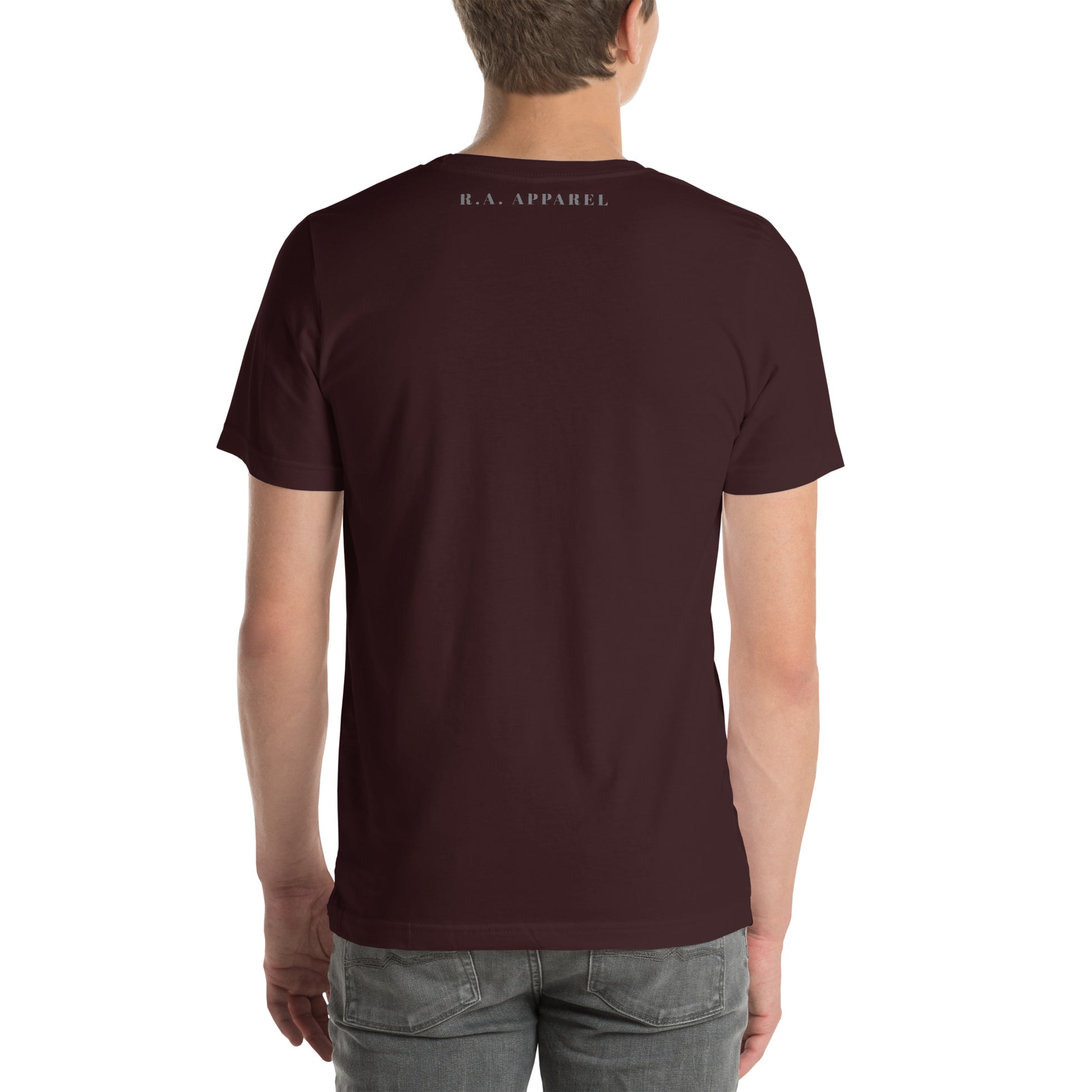 Heirloom T-Shirt - Left Placement image 18: Team Purple version, size S with back view of the Legacy range.