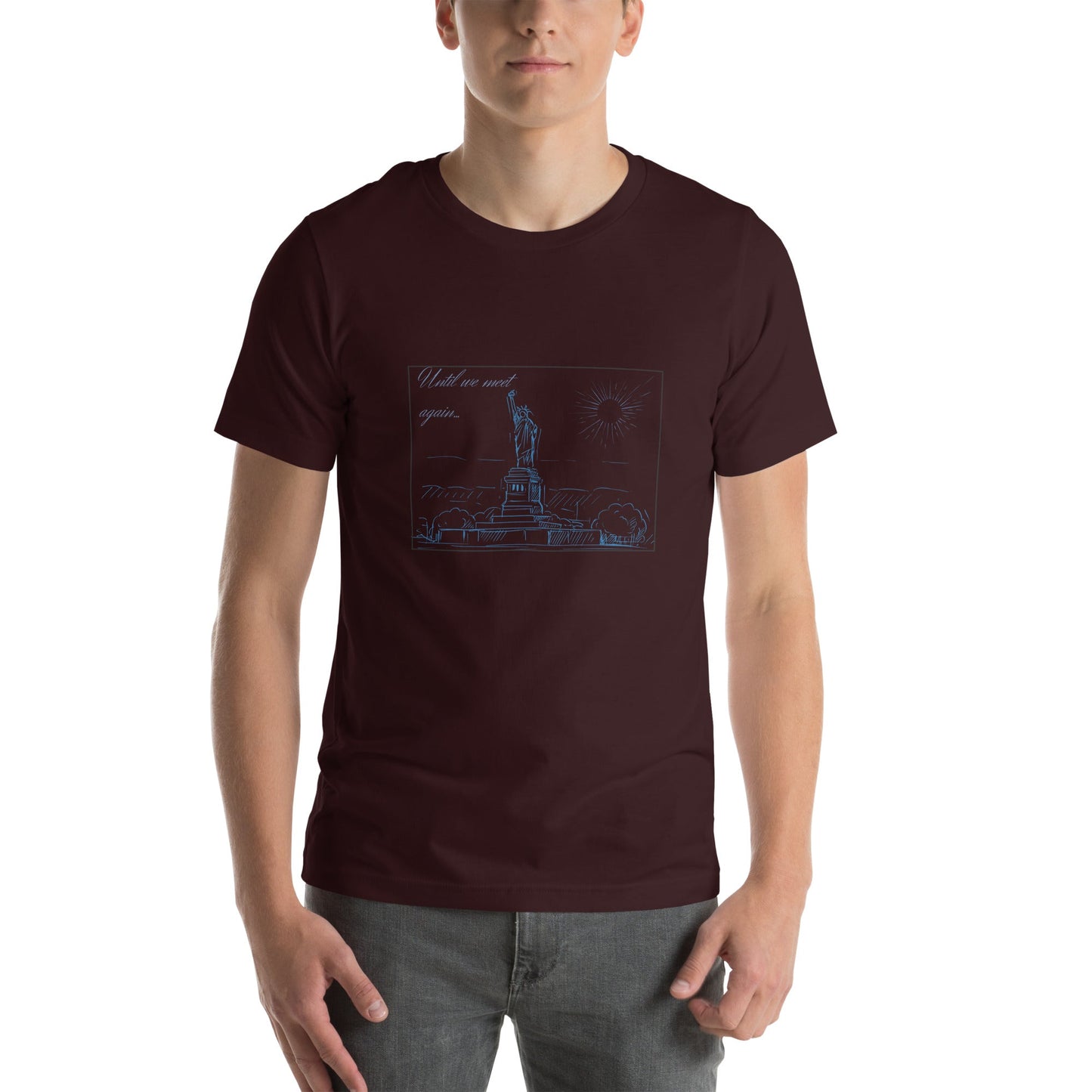 Farewell Bloom T-Shirt - Left Placement image 3: Black Heather version, size L with front view of the Until We Meet Again range.