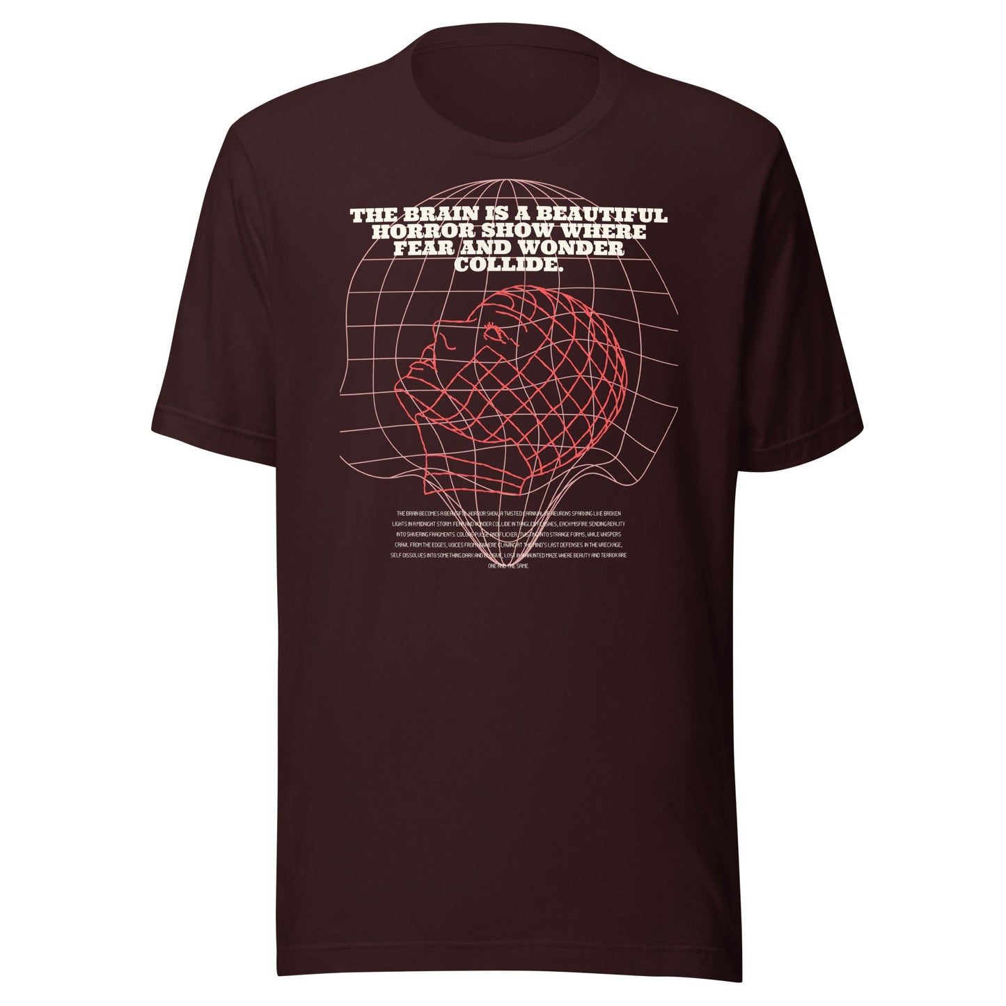 Fractured Process T-Shirt - Left Placement by R.A. Apparel, image 3, front view, Black Heather, size L, left placement.