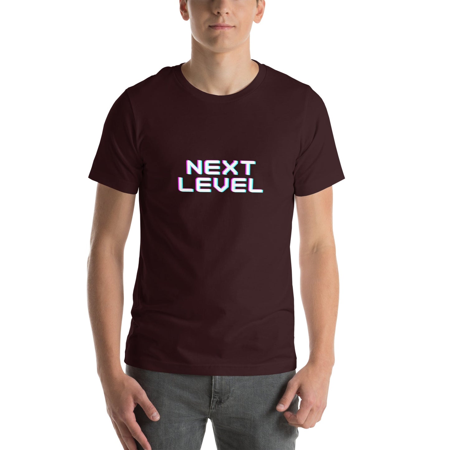 Ascender T-Shirt - Left Placement by R.A. Apparel, image 4, front view, Black Heather, size L, left placement.