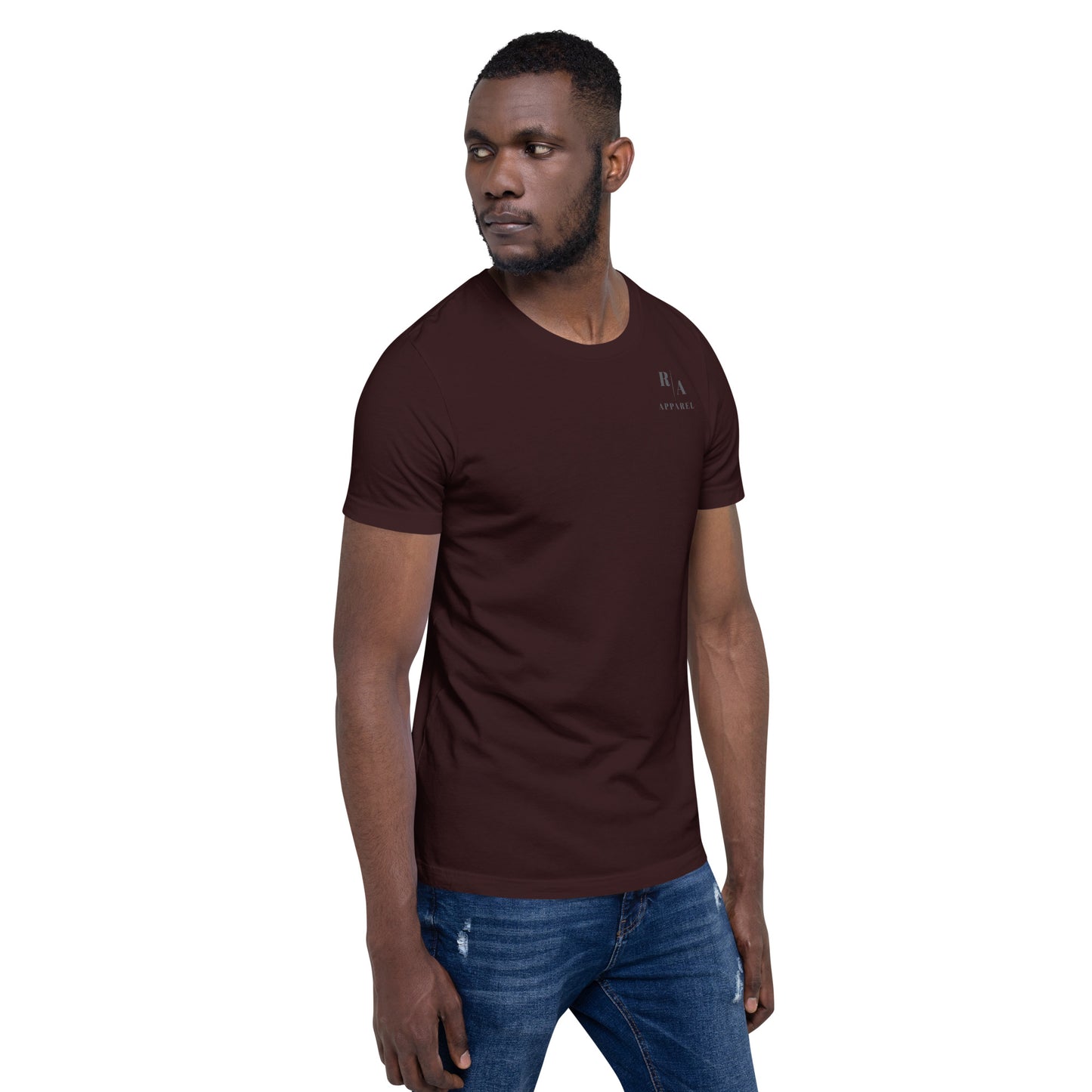 Saiko T-Shirt - Left Placement 34 product image 28 in Navy, size 4XL, with front view, right-side angle and left placement.