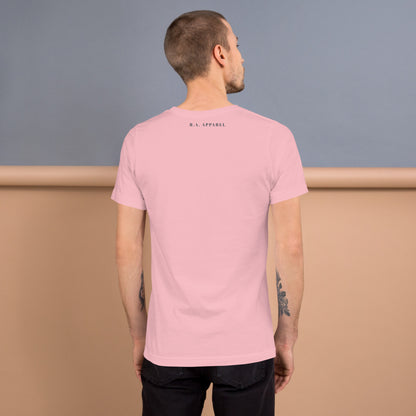 Fortitude T-Shirt - Left Placement 75 product image 14 in Light Blue, size XL, with back view and left placement.