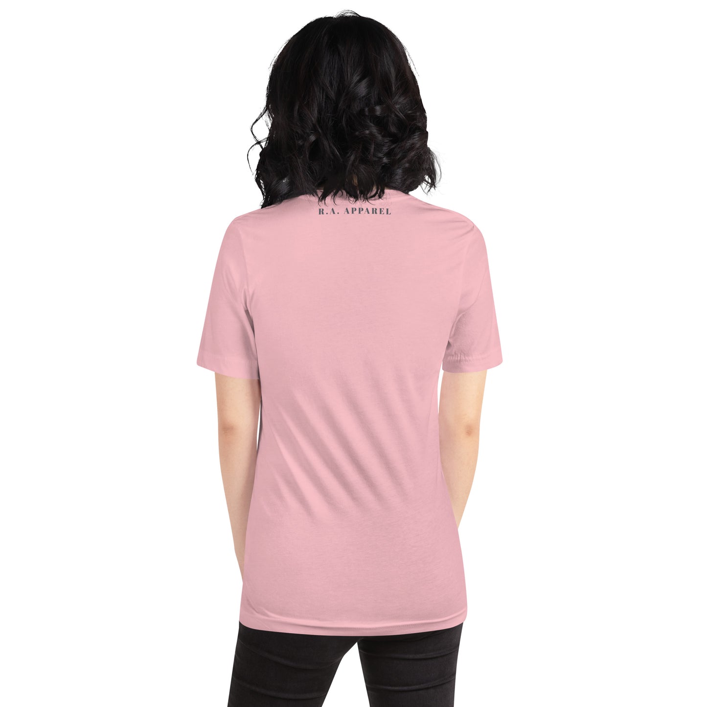Evolution T-Shirt - Left Placement product image 23 in Baby Blue, size XL, with back view and left placement.