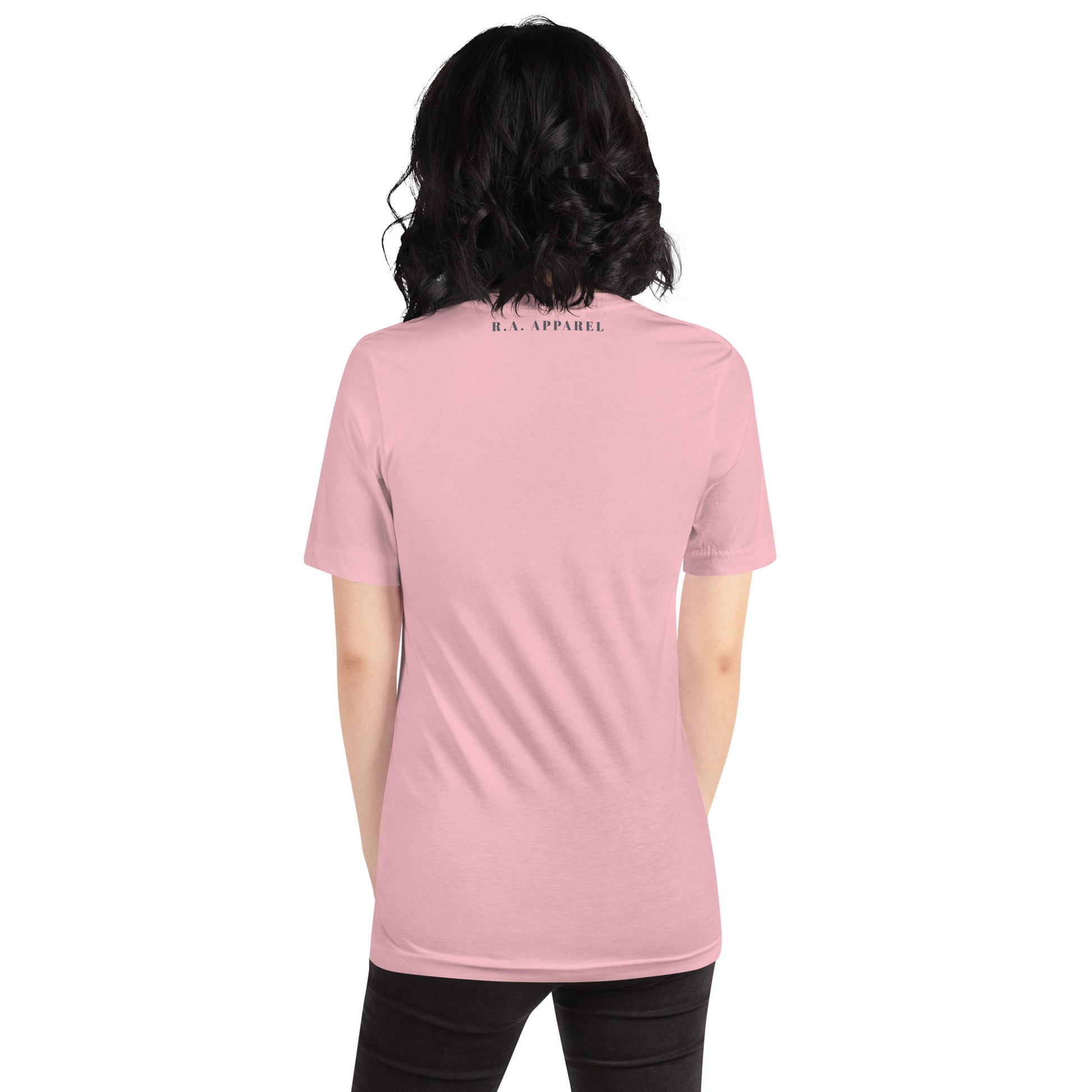 Evolution T-Shirt - Left Placement product image 23 in Baby Blue, size XL, with back view and left placement.