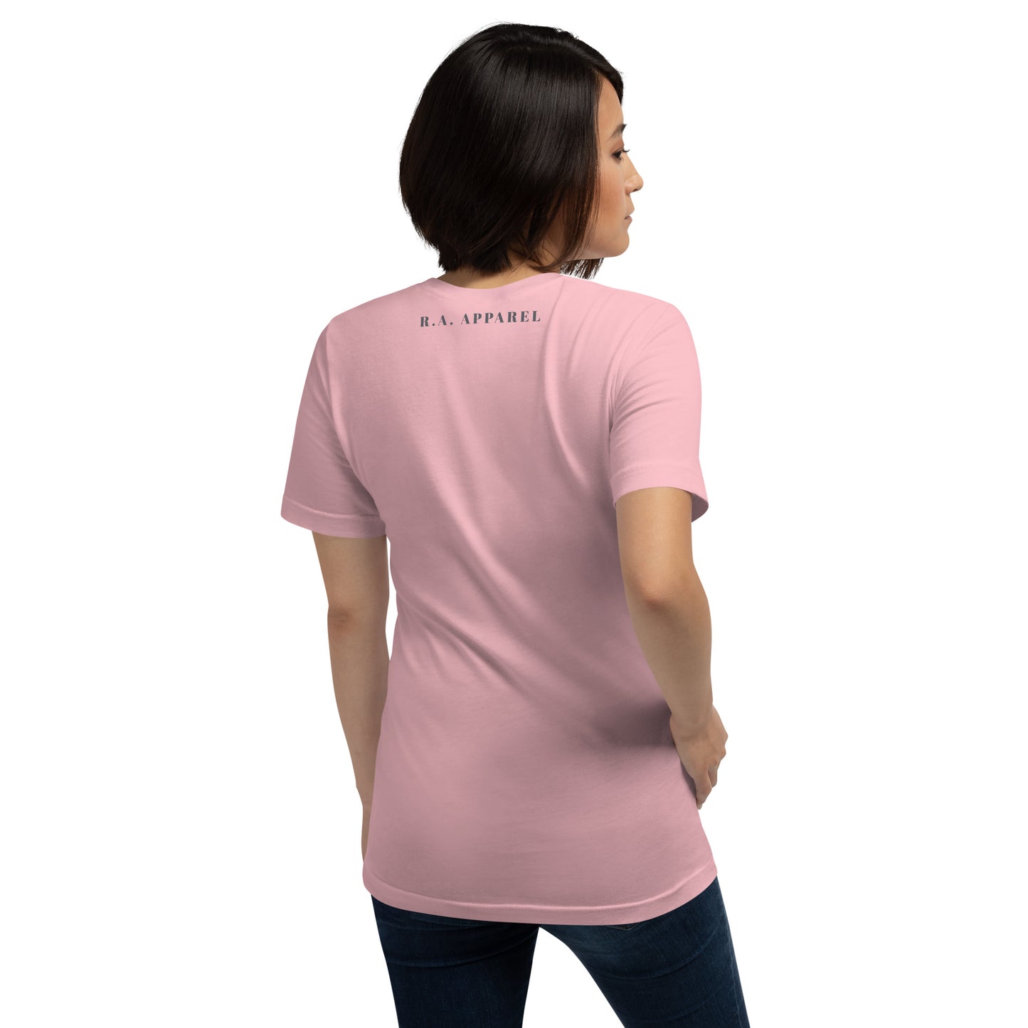 Image 114 of selected colour Twin Signal T-Shirt - Left Placement, with Gemini artwork visible in back view.
