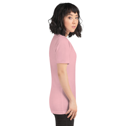 Evolution T-Shirt - Left Placement by R.A. Apparel, image 24, right-side angle, Soft Cream, size XS, left placement.