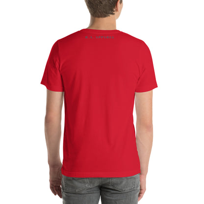 Image 12 of Military Green After Five T-Shirt - Left Placement, size M, with 5 O'Clock artwork visible in back view.