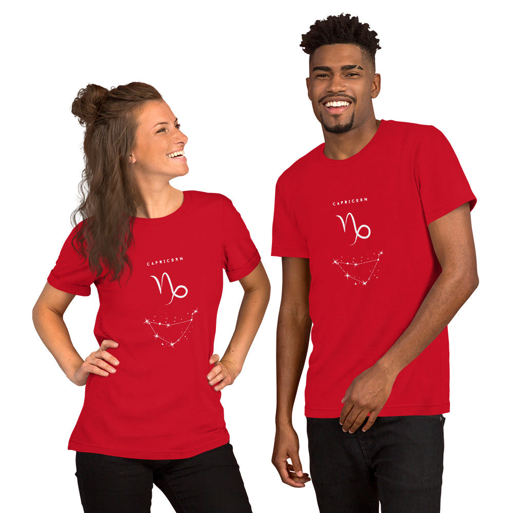 Montaire T-Shirt image 13 in Vintage Black, size L, showing front view for the Capricorn design.