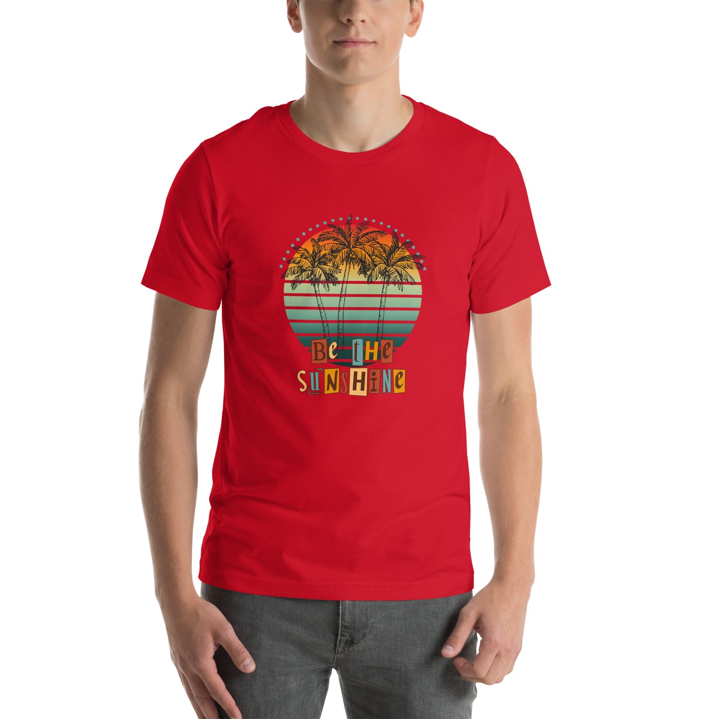 Solara T-Shirt image 31 in Forest, size S, showing front view for the Be the Sunshine design.