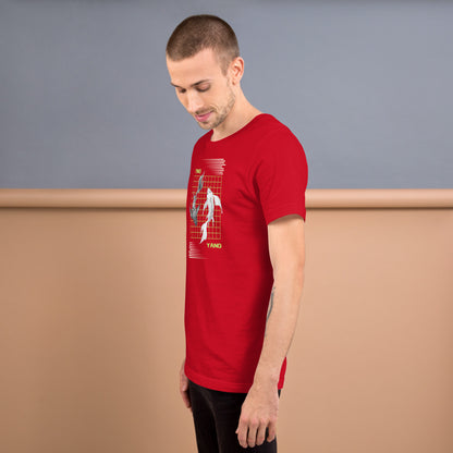 Equinoxe T-Shirt image 23 in Maroon, size L, showing left-side angle for the Ying and Yang design.