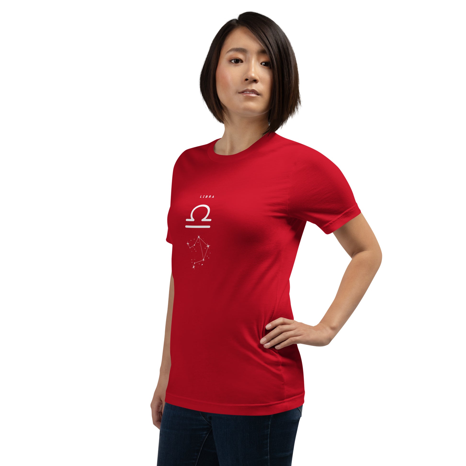 Balance Court T-Shirt - Left Placement product image 28 in True Royal, size L, with front view, left-side angle and left placement.