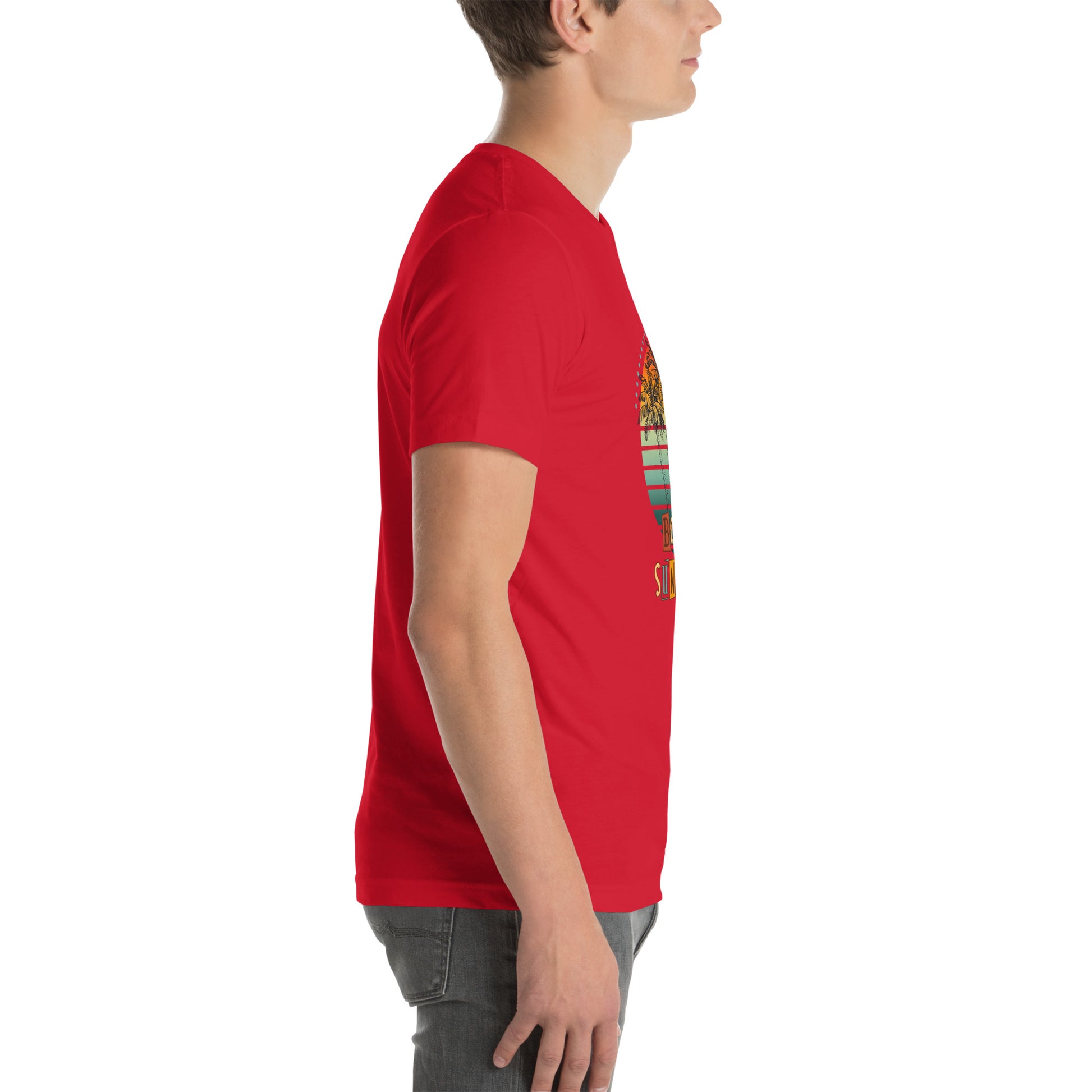 Solara T-Shirt image 35 in Forest, size 2XL, showing right-side angle for the Be the Sunshine design.