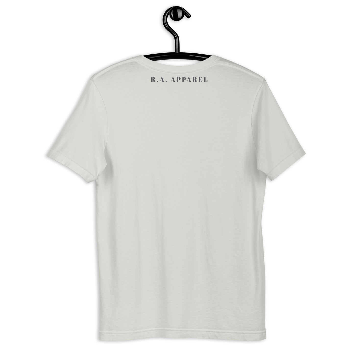 Festive Mood T-Shirt - Left Placement image 18: Athletic Heather version, size XL with back view of the Xmas Mood range.