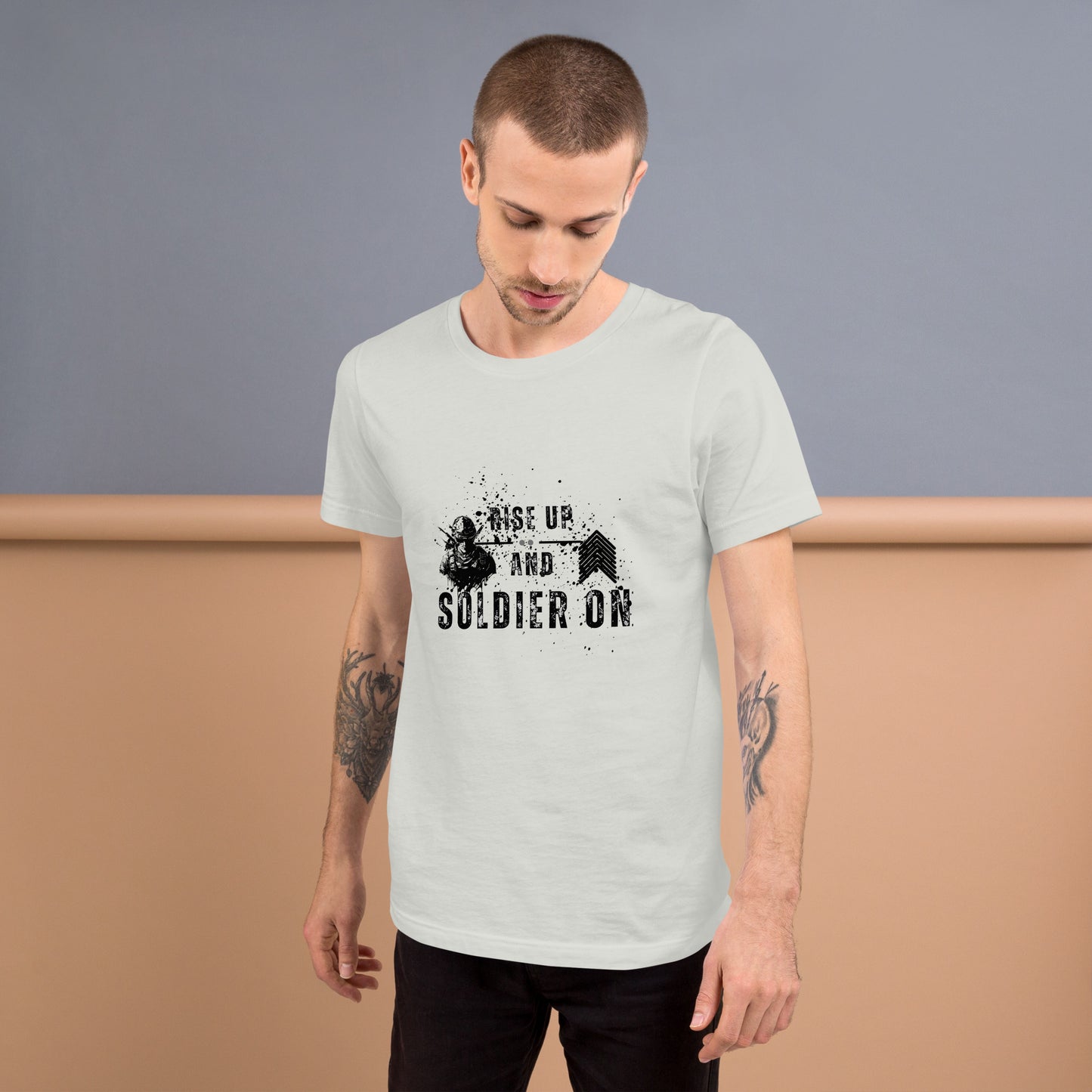 Fortitude T-Shirt - Left Placement 75 product image 15 in Light Blue, size 2XL, with front view and left placement.