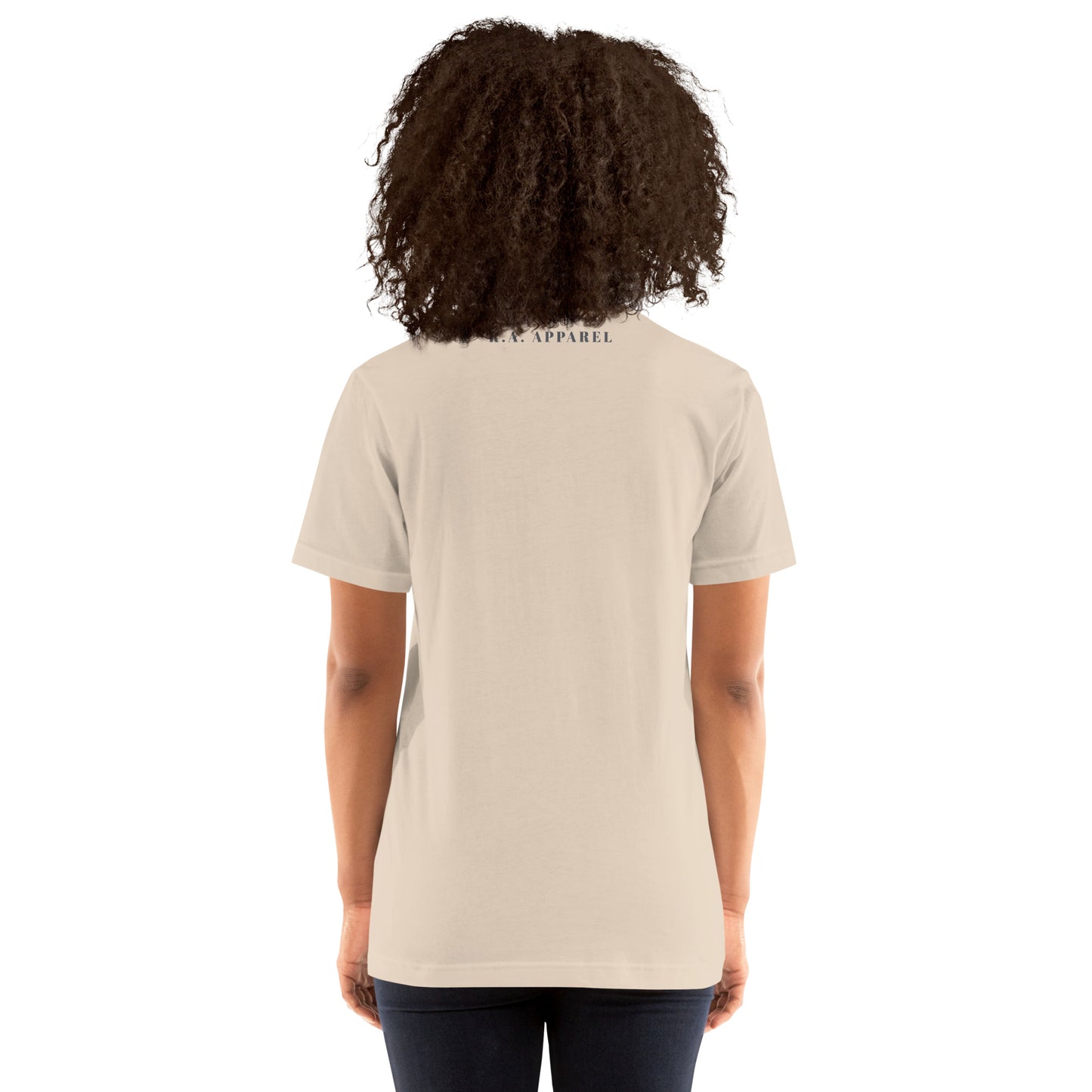 Breathing Room T-Shirt - Left Placement image 20: Pink version, size 3XL with back view of the Just Breathe range.