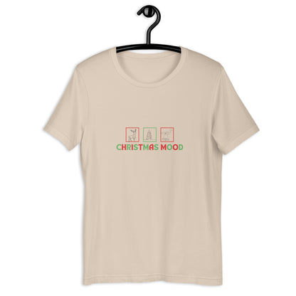 Festive Mood T-Shirt - Left Placement image 20: Athletic Heather version, size 3XL with front view of the Xmas Mood range.