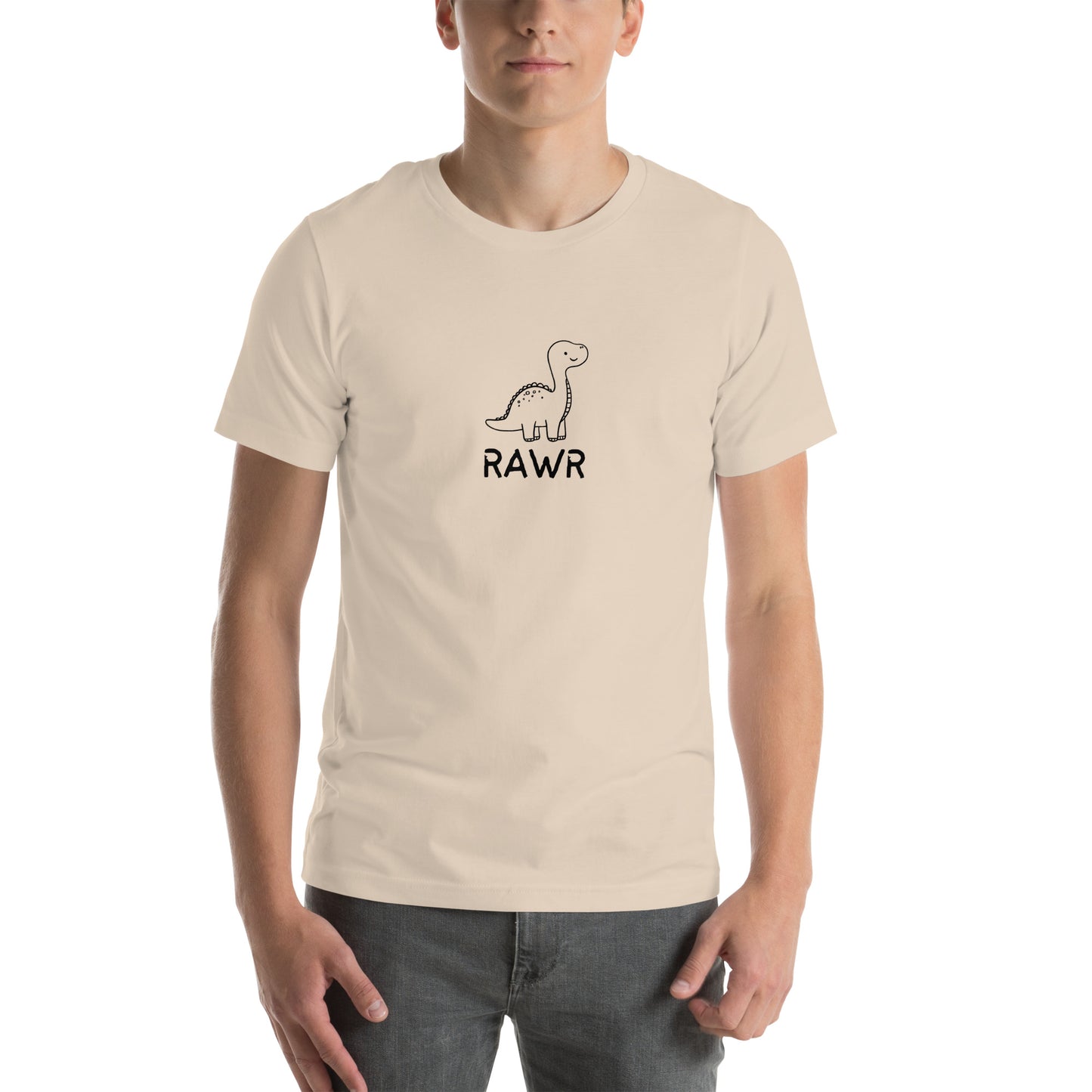 Wild Call T-Shirt - Left Placement image 13: Pink version, size 3XL with front view of the Rawr range.
