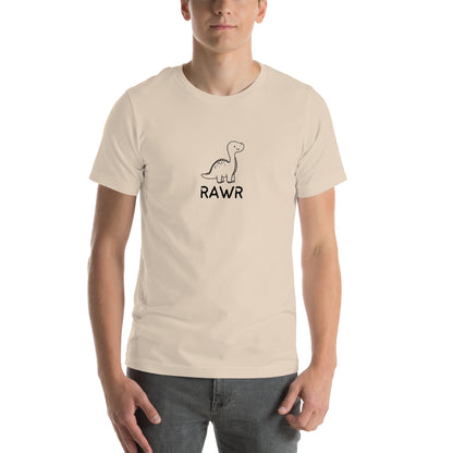 Wild Call T-Shirt - Left Placement image 13: Pink version, size 3XL with front view of the Rawr range.