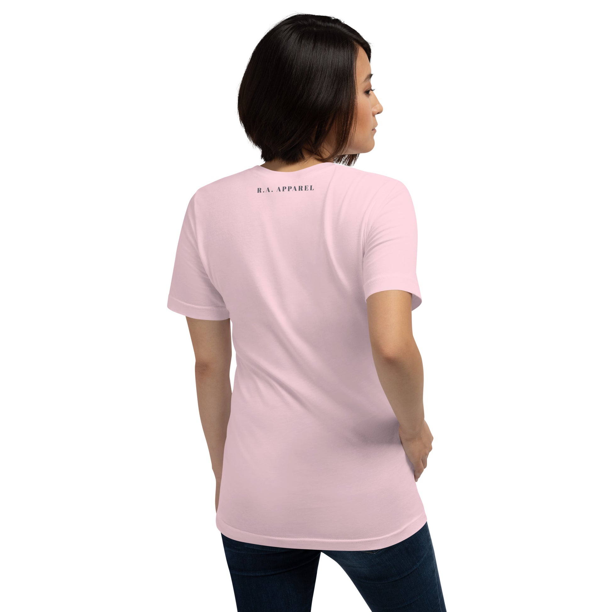 Zenline T-Shirt - Left Placement by R.A. Apparel, image 26, back view, Team Purple, size M, left placement.
